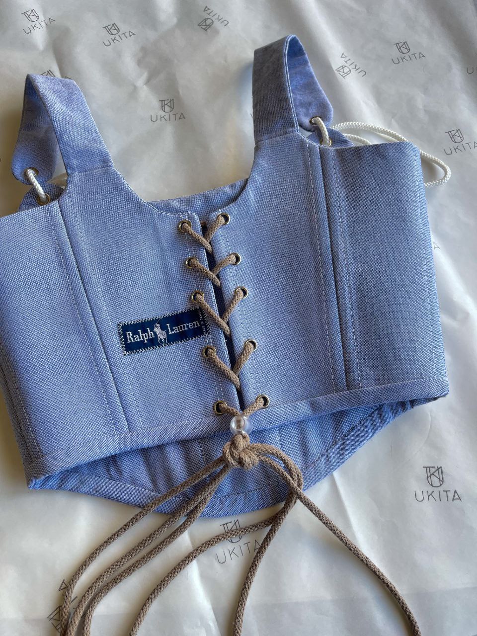 CORSETTO RALPH LAUREN DENIM M - U K I T A