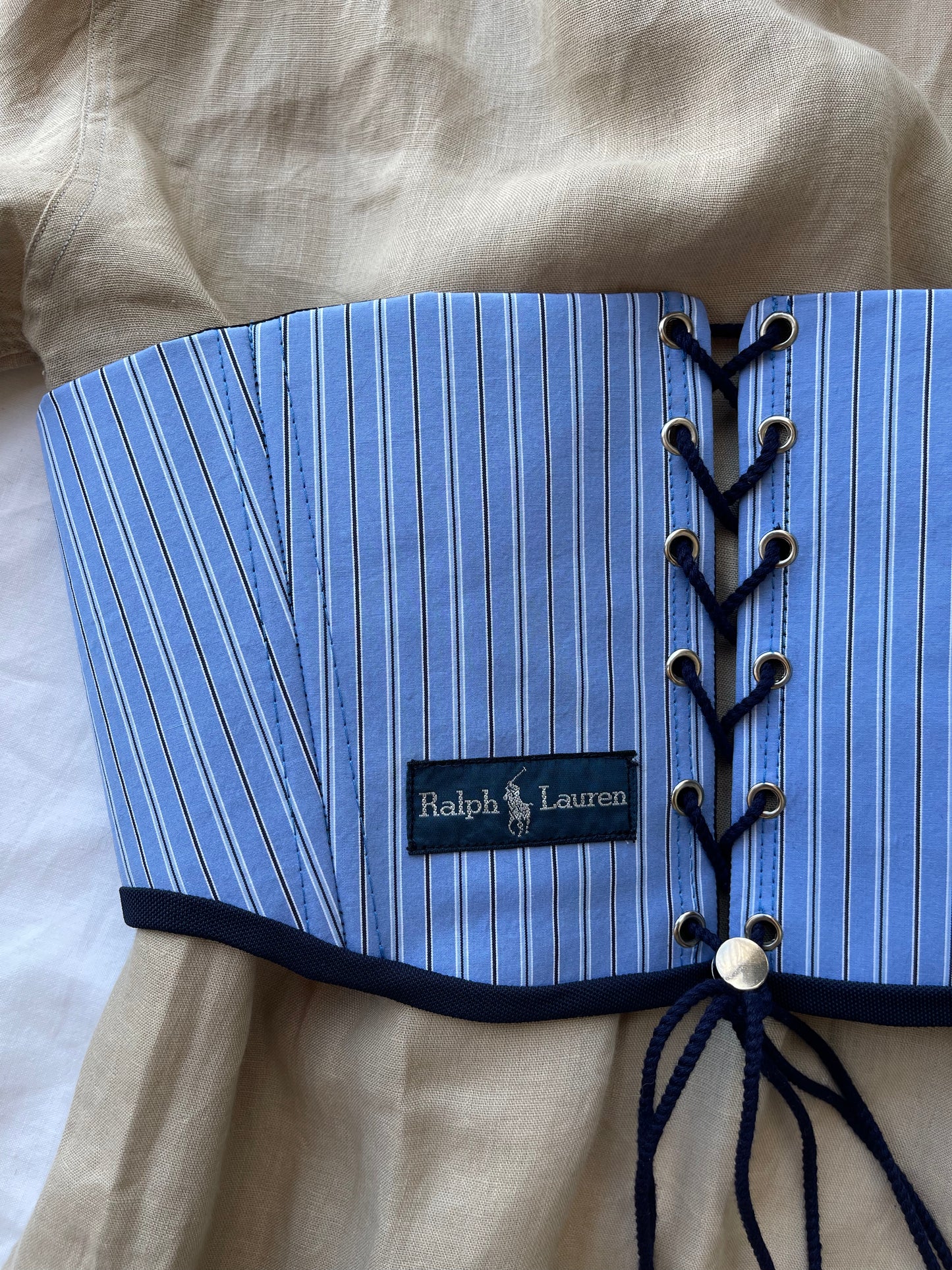 CINTURA RALPH LAUREN AZZURRO - U K I T A