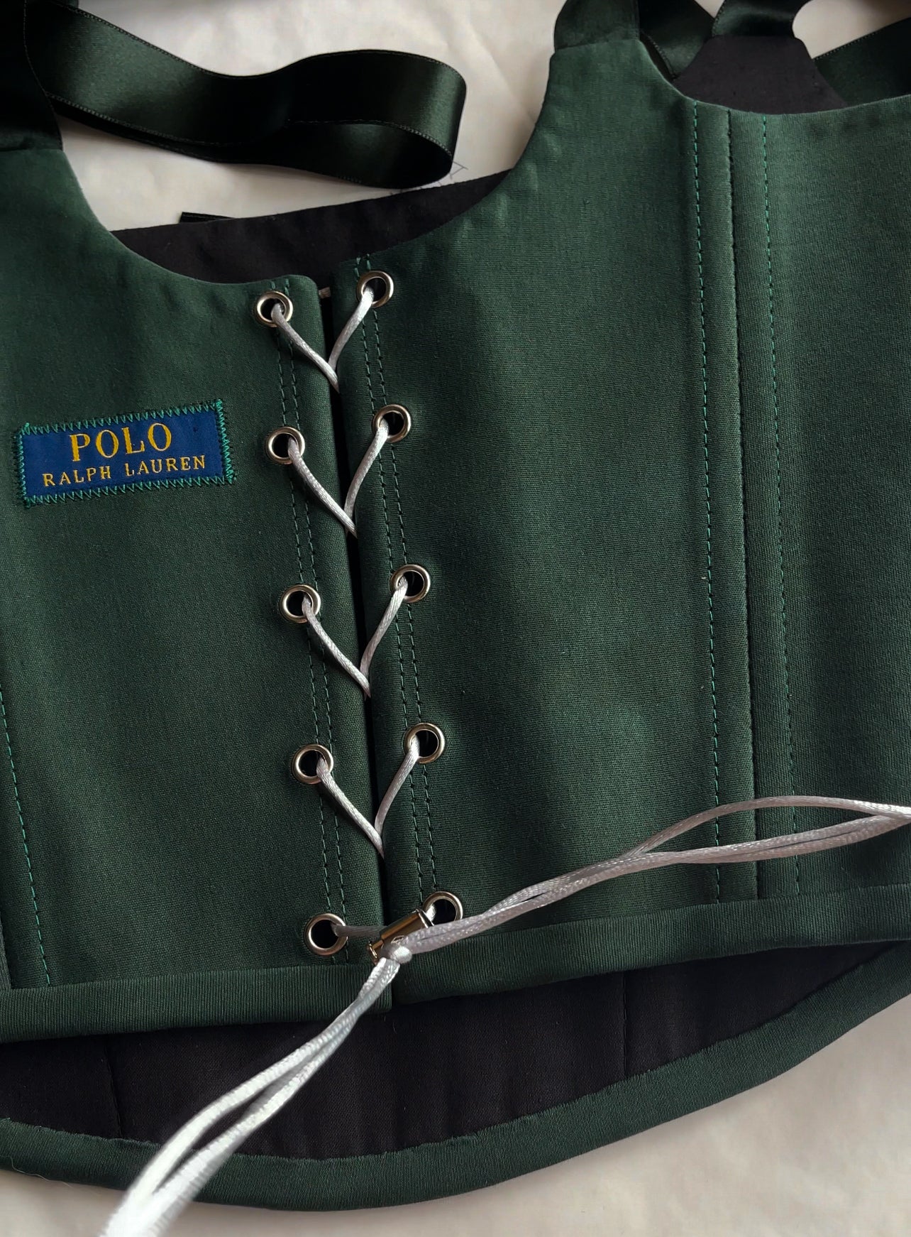 CORSETTO RALPH LAUREN GREEN - U K I T A