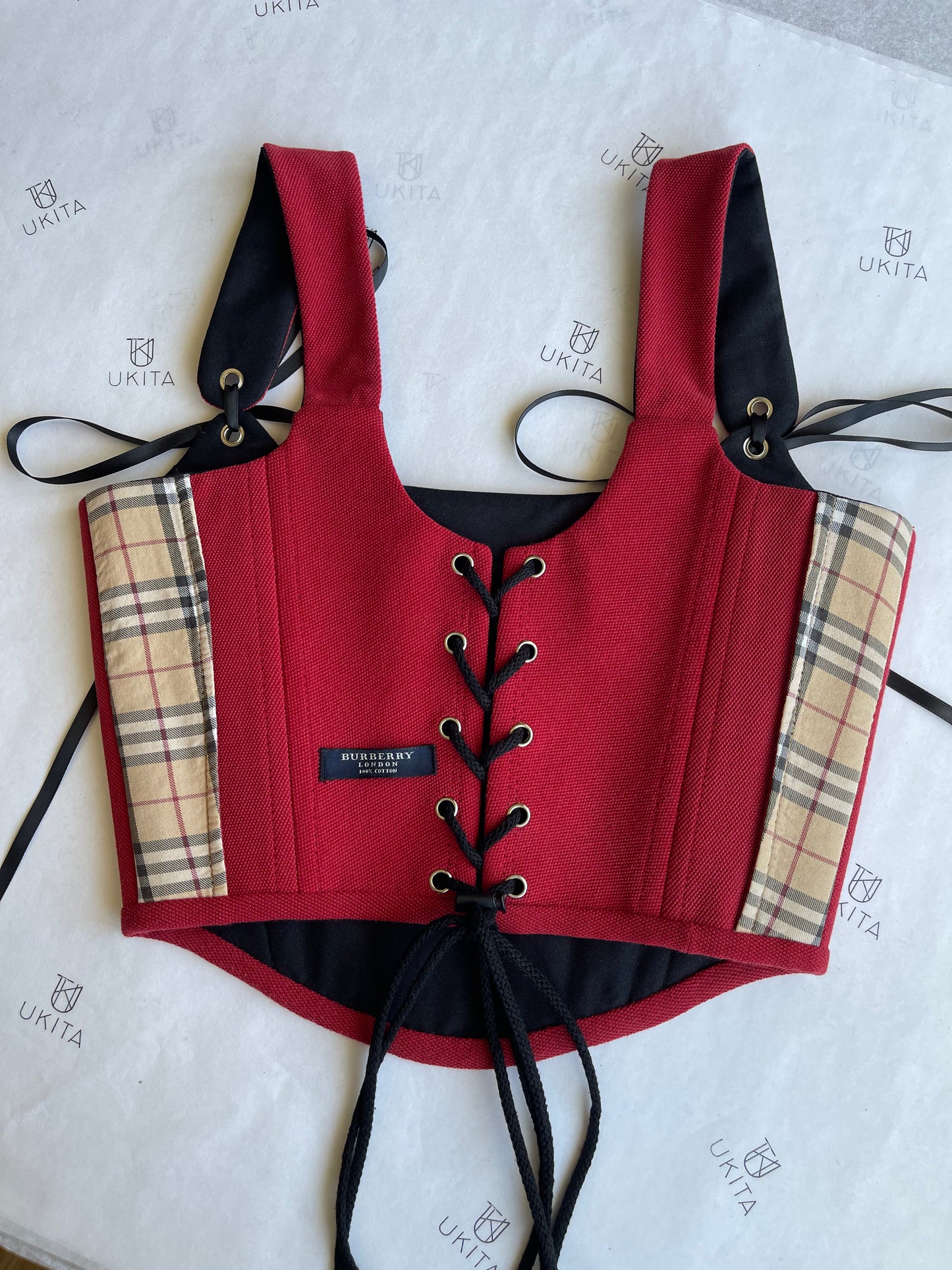 CORSETTO BURBERRY RED - U K I T A