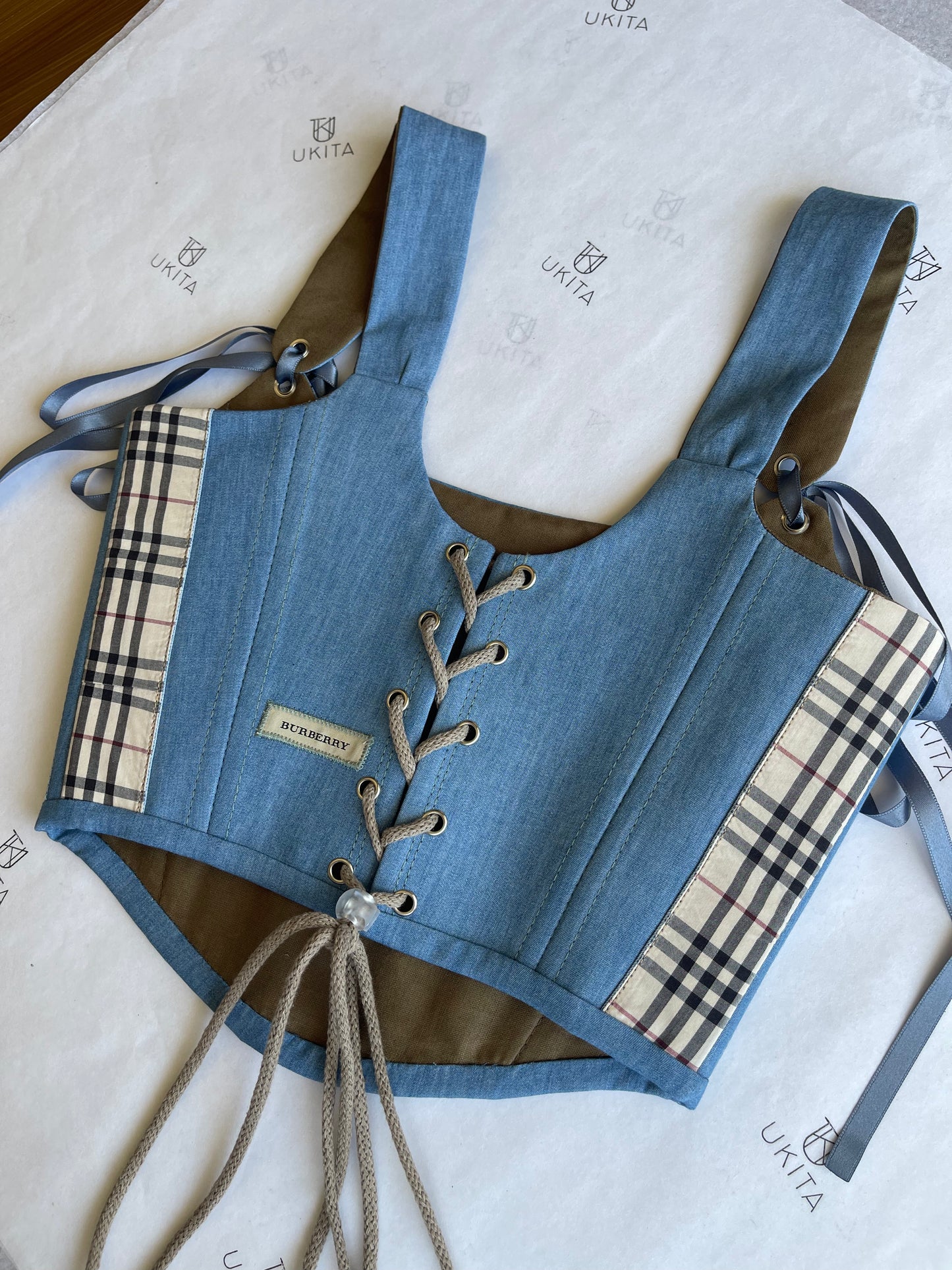 CORSETTO BURBERRY DENIM - U K I T A