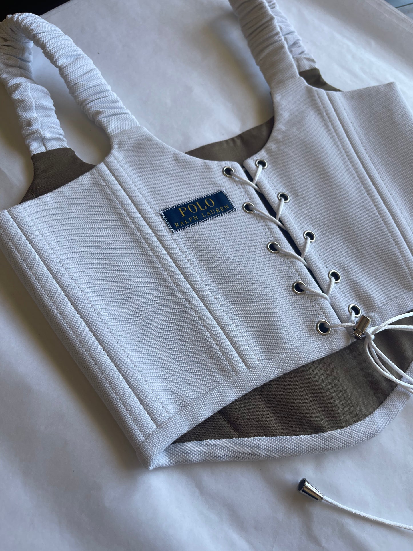 CORSETTO RALPH LAUREN WHITE - U K I T A