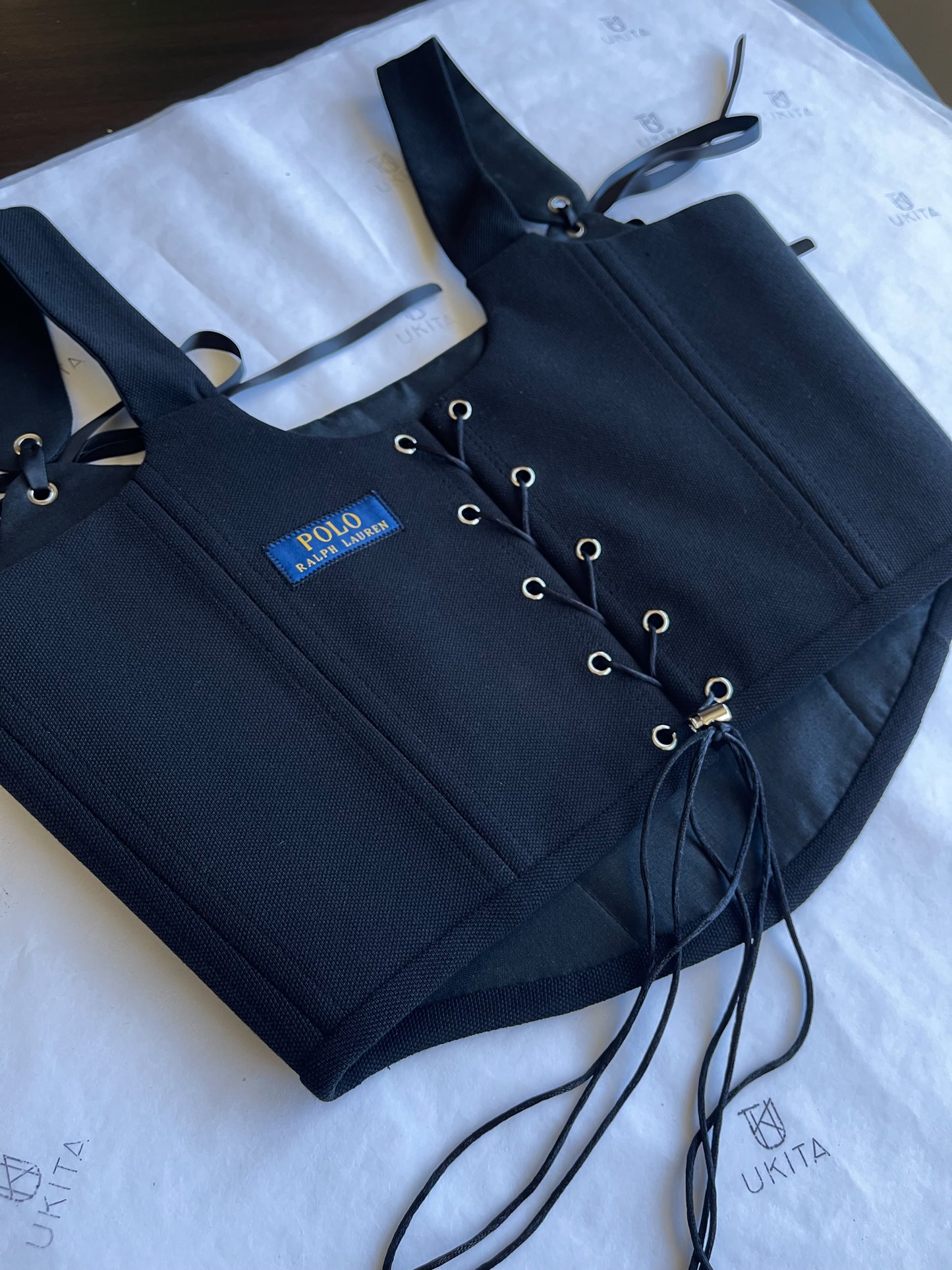 CORSETTO RALPH LAUREN BLACK - U K I T A