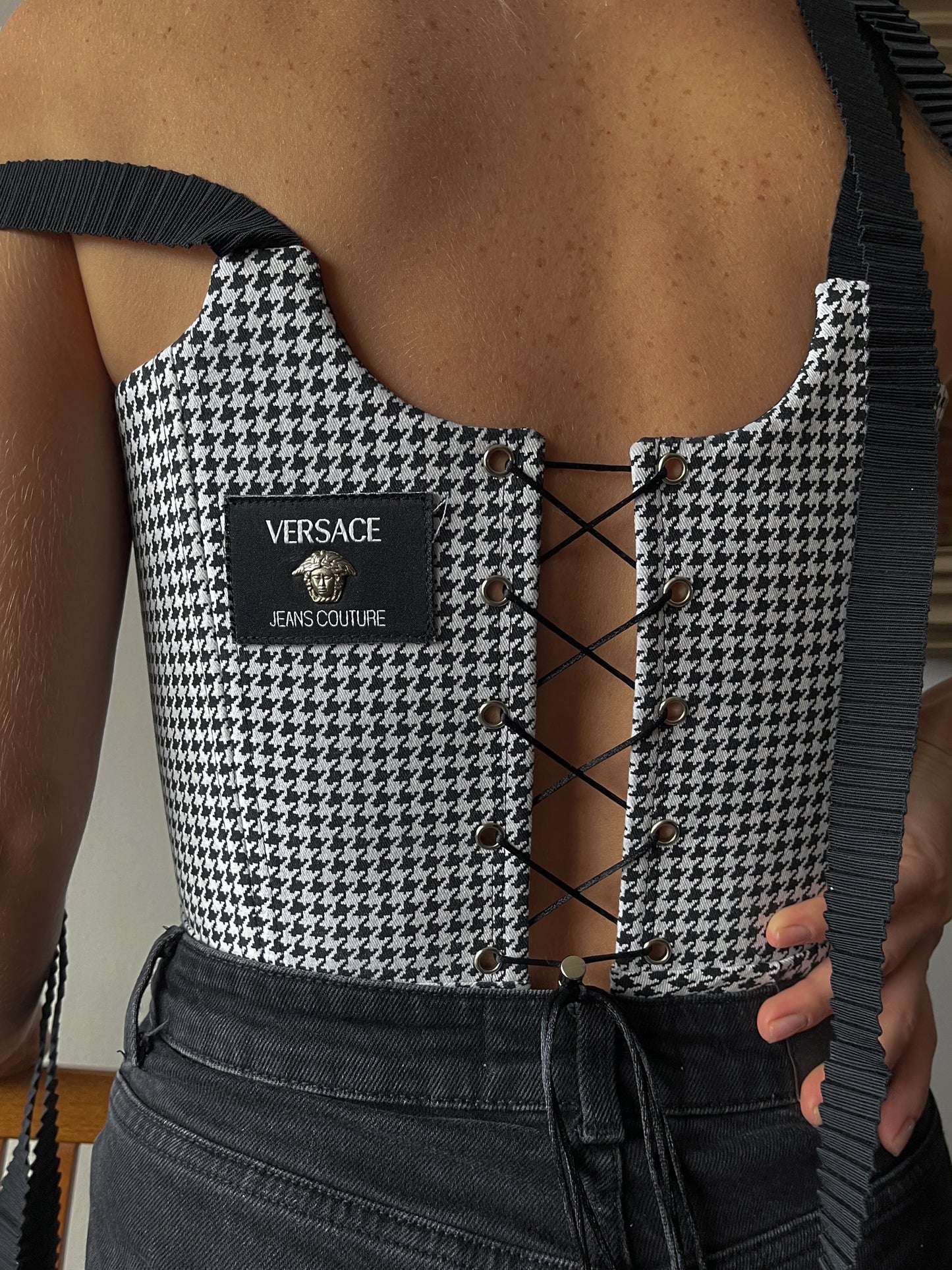 CORSETTO VERSACE PIED DE POULE - U K I T A