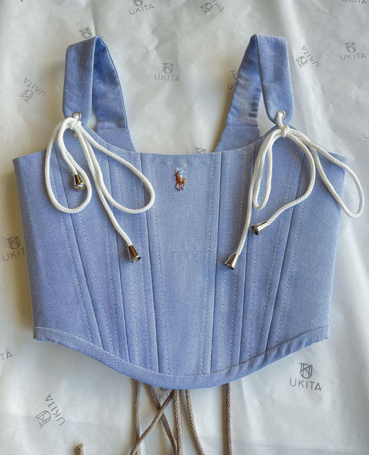 CORSETTO RALPH LAUREN DENIM M - U K I T A
