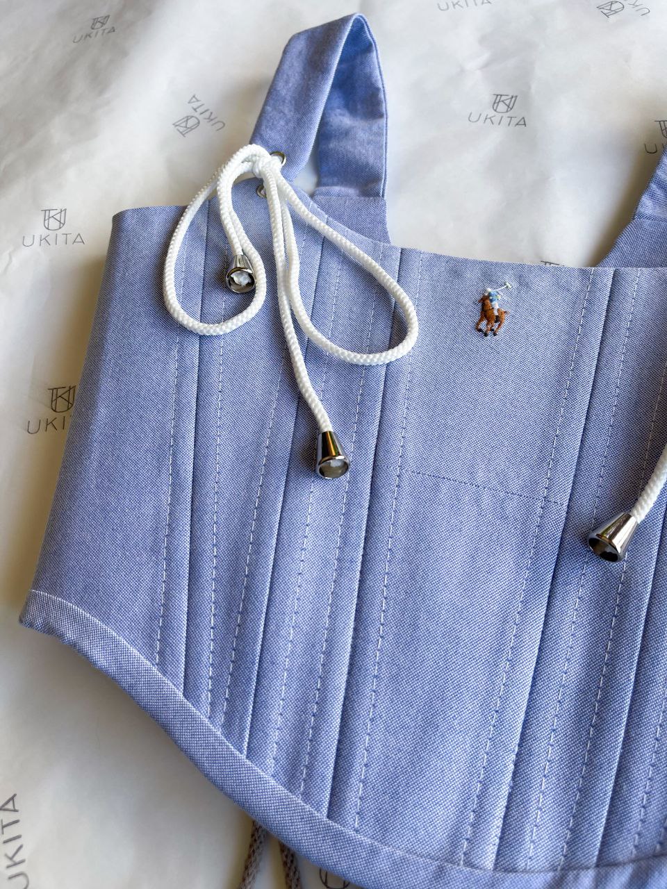 CORSETTO RALPH LAUREN DENIM M - U K I T A