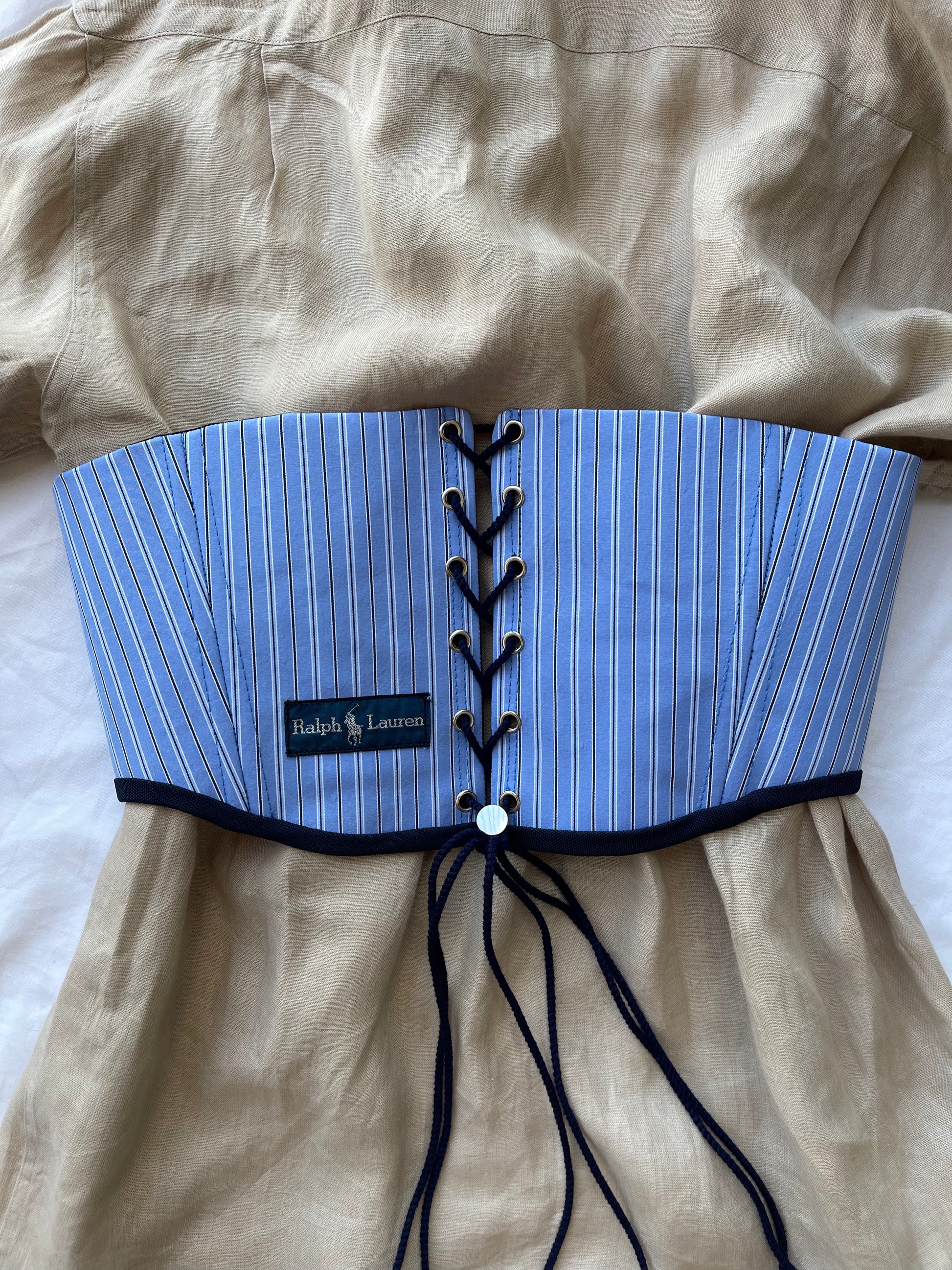 CINTURA RALPH LAUREN AZZURRO - U K I T A
