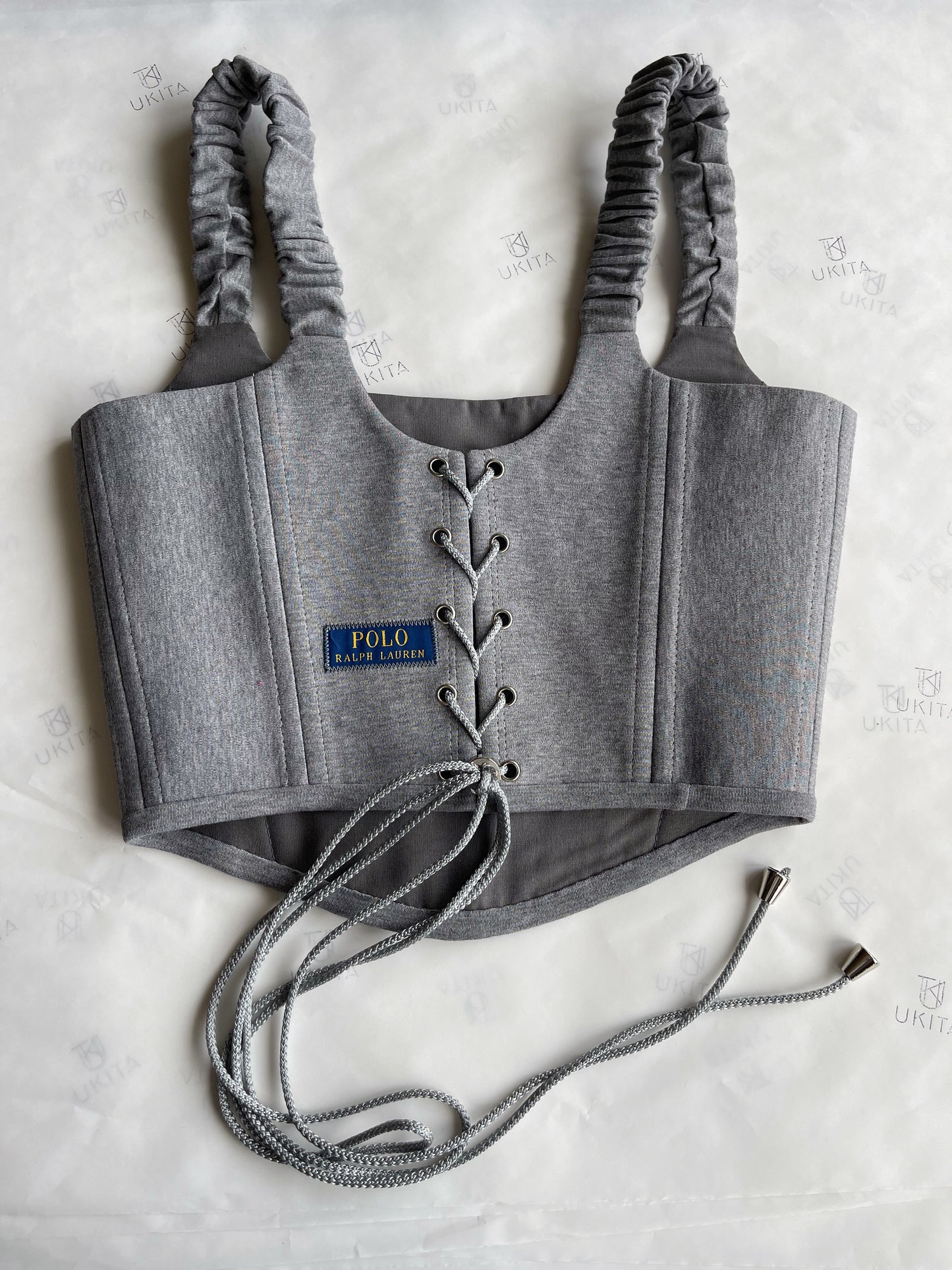 CORSETTO RALPH LAUREN GRIGIO - U K I T A