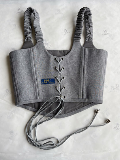 CORSETTO RALPH LAUREN GRIGIO - U K I T A