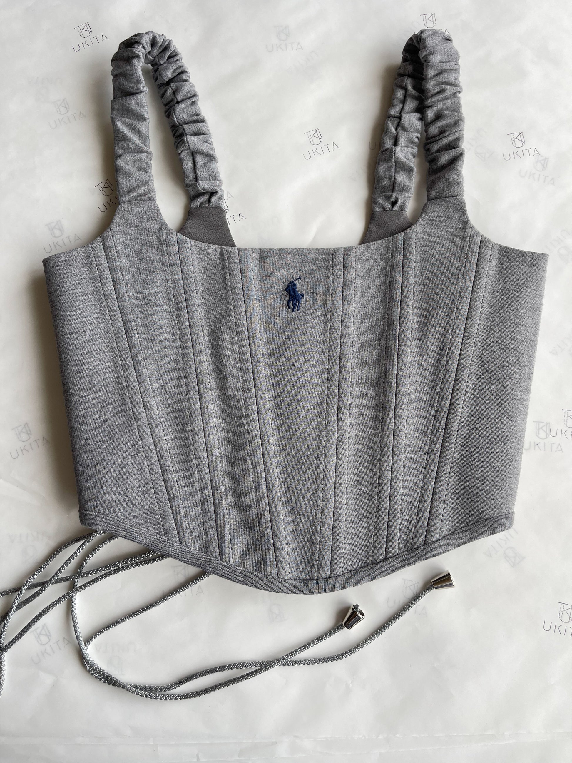 CORSETTO RALPH LAUREN GRIGIO - U K I T A