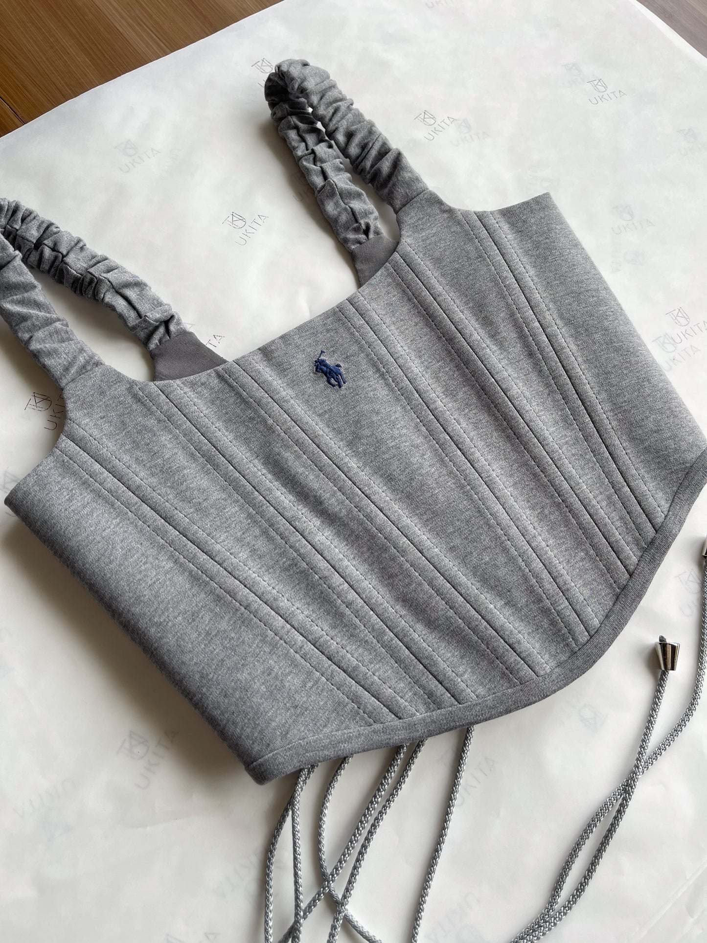 CORSETTO RALPH LAUREN GRIGIO - U K I T A