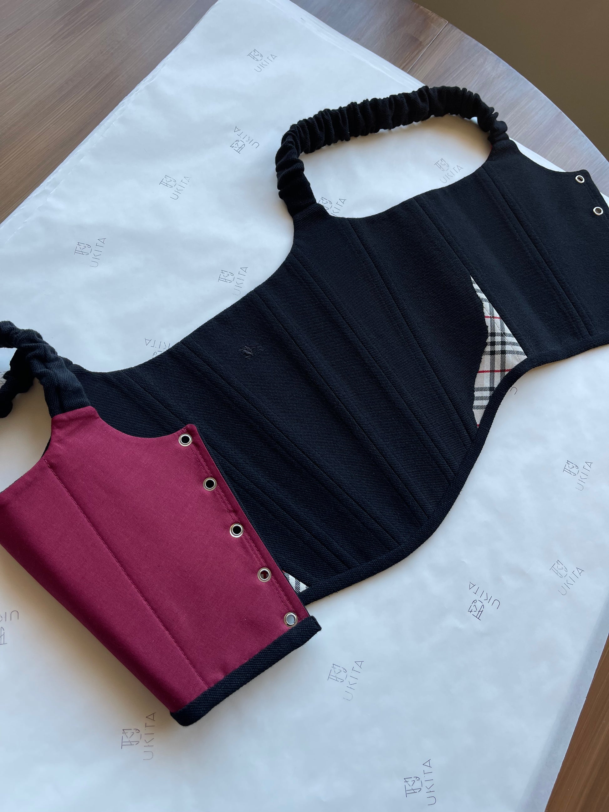 CORSETTO BURBERRY BLACK TARTAN - U K I T A