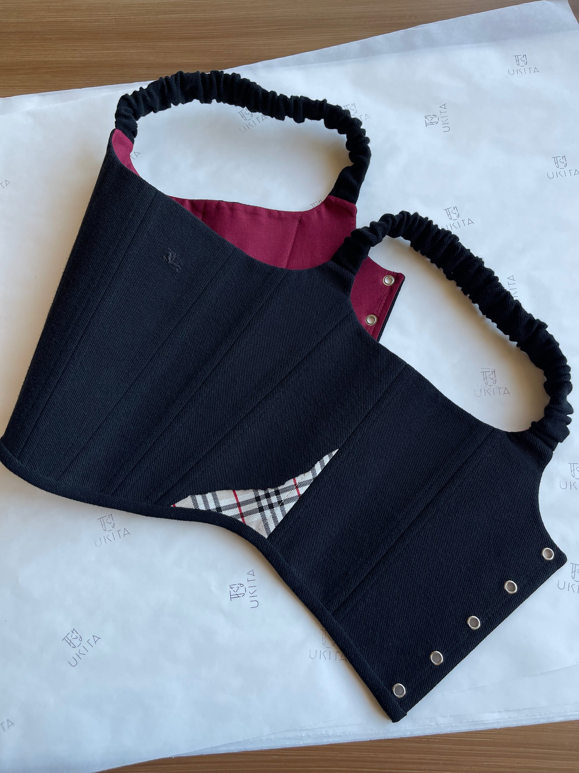 CORSETTO BURBERRY BLACK TARTAN - U K I T A