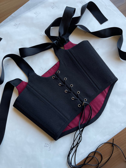 CORSETTO BURBERRY BLACK - U K I T A