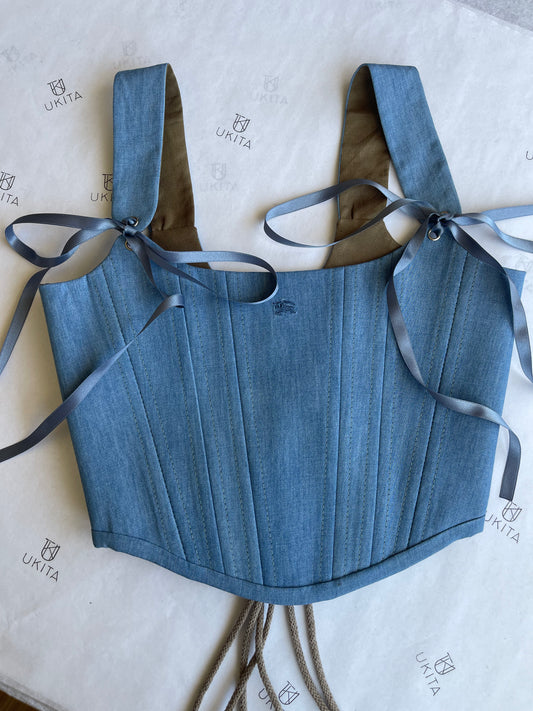 CORSETTO BURBERRY DENIM - U K I T A