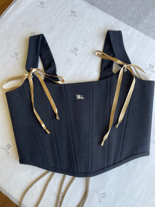 CORSETTO BURBERRY GREY BLACK - U K I T A