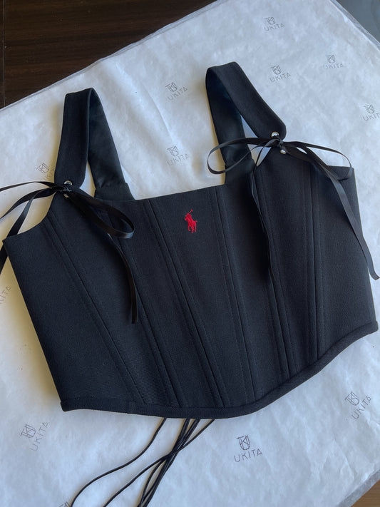 CORSETTO RALPH LAUREN BLACK - U K I T A