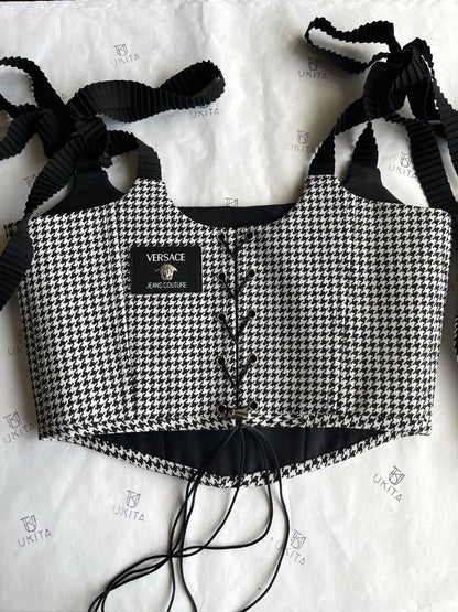 CORSETTO VERSACE PIED DE POULE - U K I T A