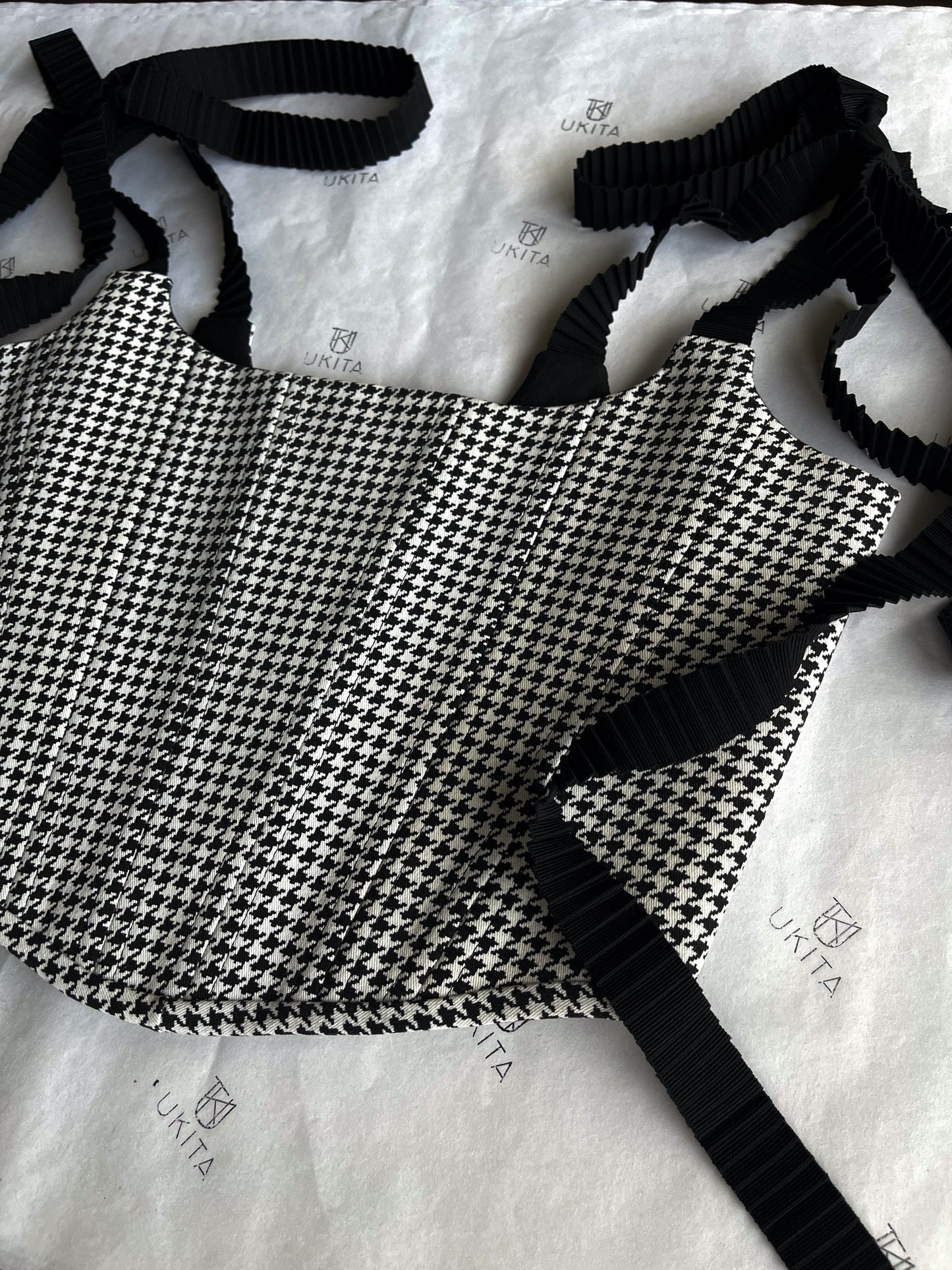 CORSETTO VERSACE PIED DE POULE - U K I T A